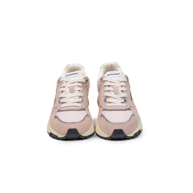 Sneakers Autry- Hyperway low woman in mesh argento e suede rosa