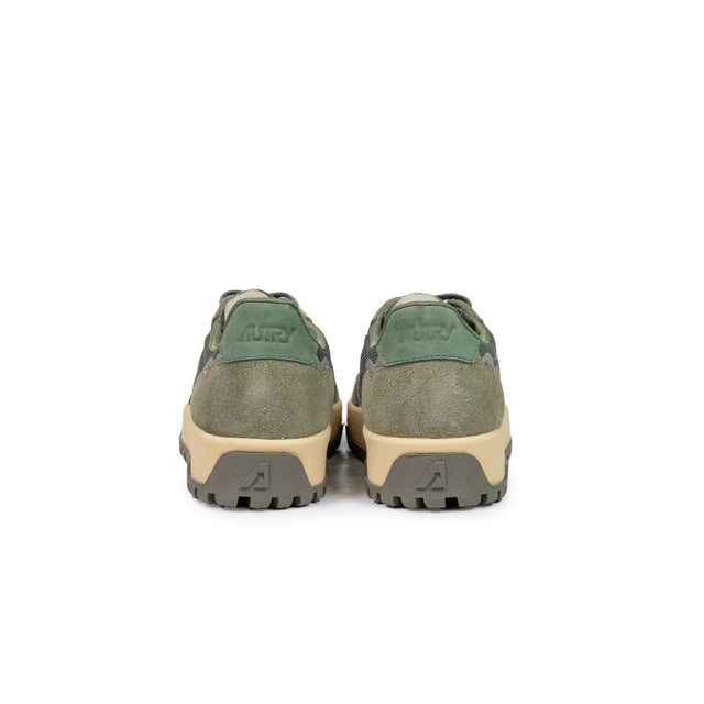Sneakers Autry - Wildspace low man dragon mesh e suede verde militare