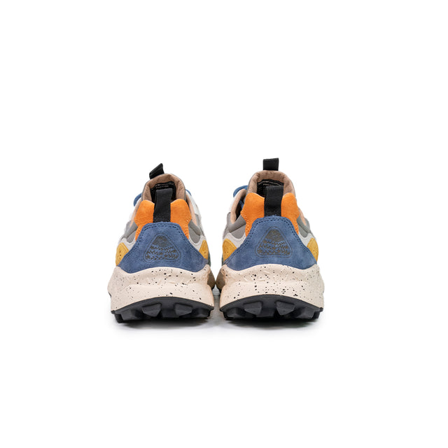Sneakers Flower Mountain - Yamano 3 UNI suede e nylon grigio, ocra e ottanio