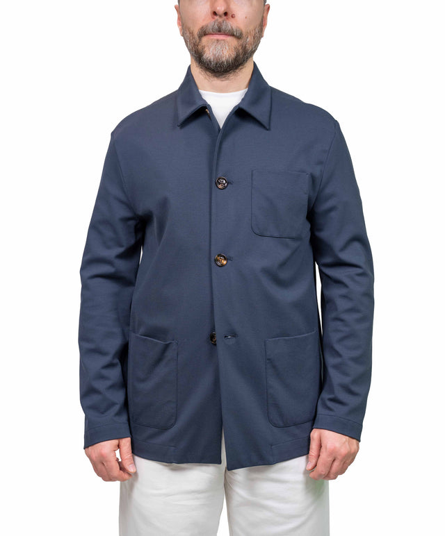 Moorer - Giacca work jersey blu