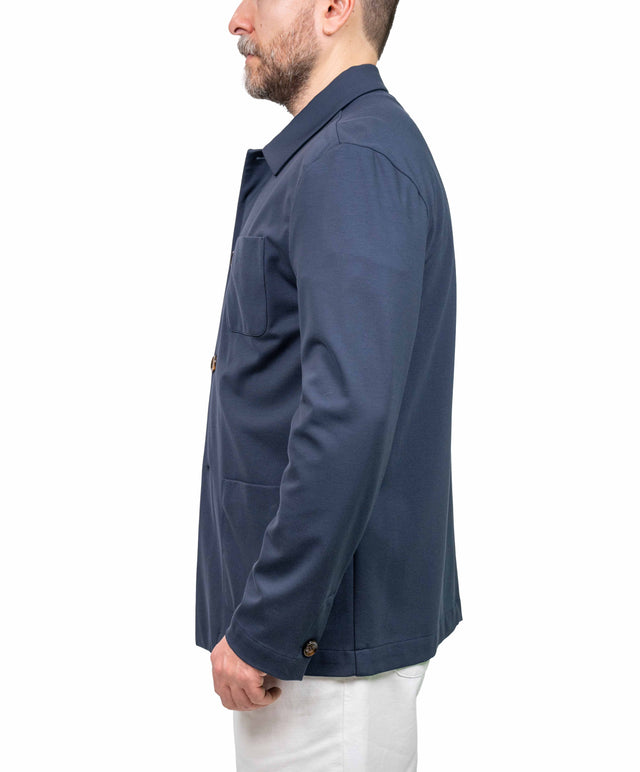 Moorer - Giacca work jersey blu
