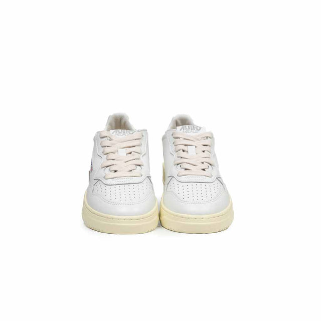 Sneakers Autry - Medalist low wom Leather Leather Bianco