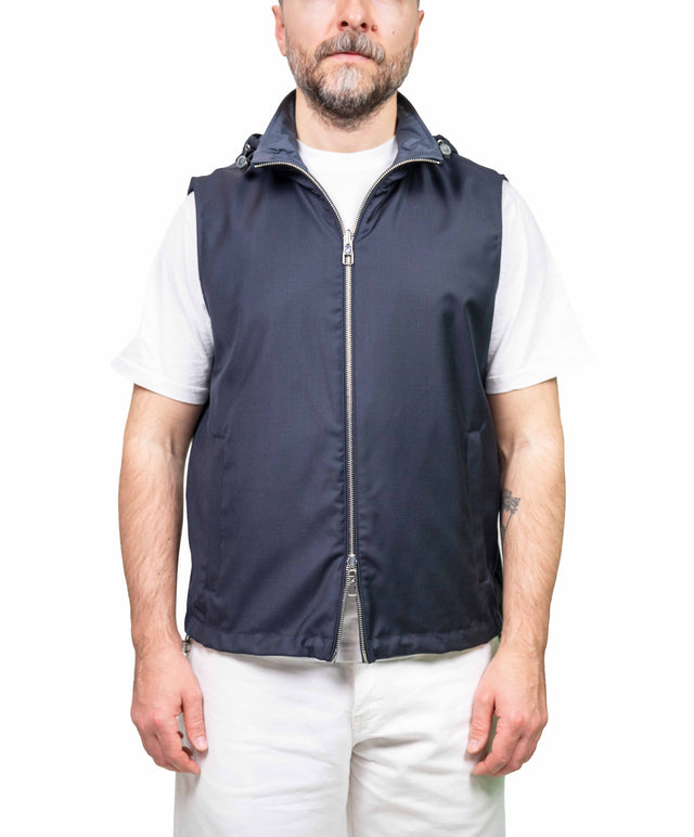 Montecore - Gilet di lana blu