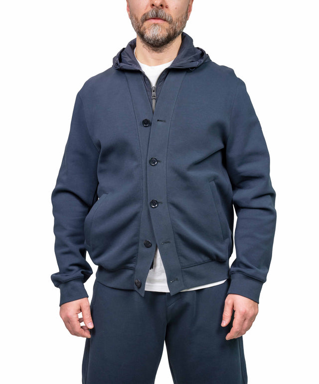 Duno - Cardingan felpa blu