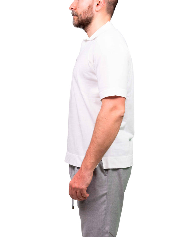 Filippo De Laurentiis - Polo skipper cotone - Bianca