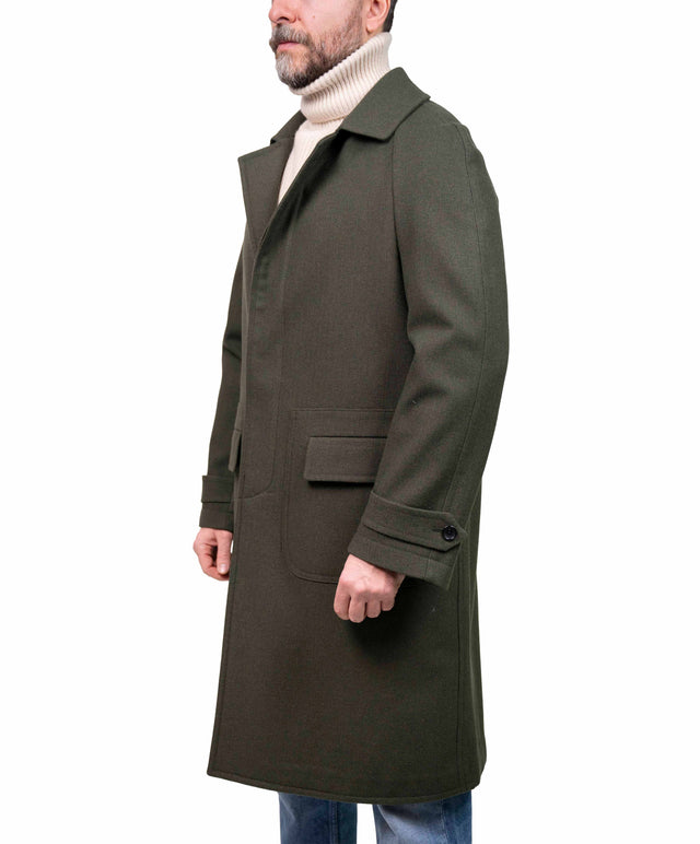 Fortela - Cappotto raglan verde militare