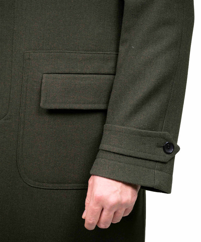 Fortela - Cappotto raglan verde militare