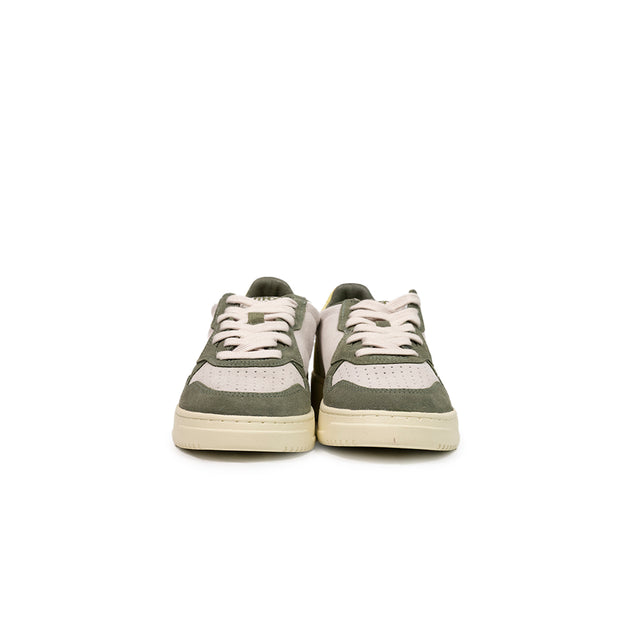 Autry - Suede bicolore verde militare e giallo