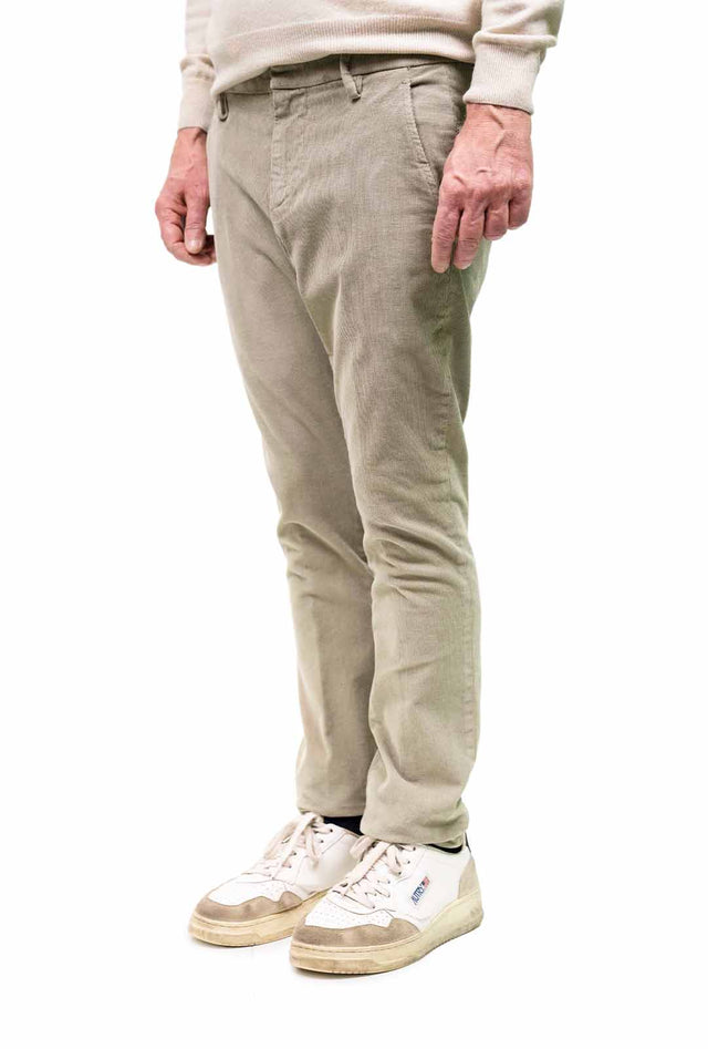 Dondup - Gaubert velluto verde salvia