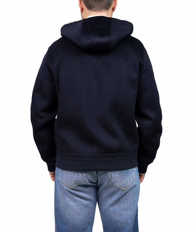 Montecore - Jogger cachemire cappuccio blu