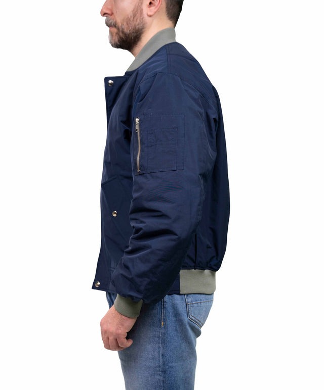 DEPARTMENT FIVE - Bomber reversibile blu/verde