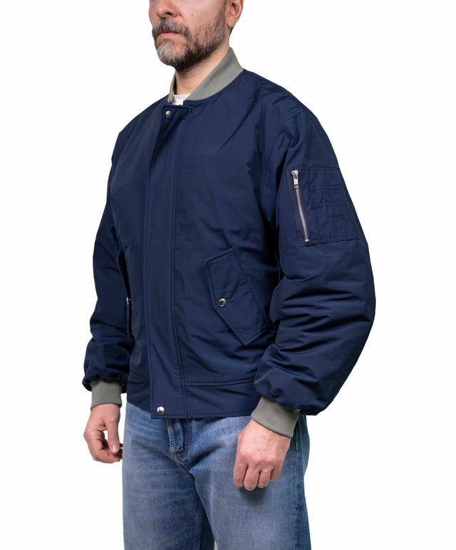 DEPARTMENT FIVE - Bomber reversibile blu/verde