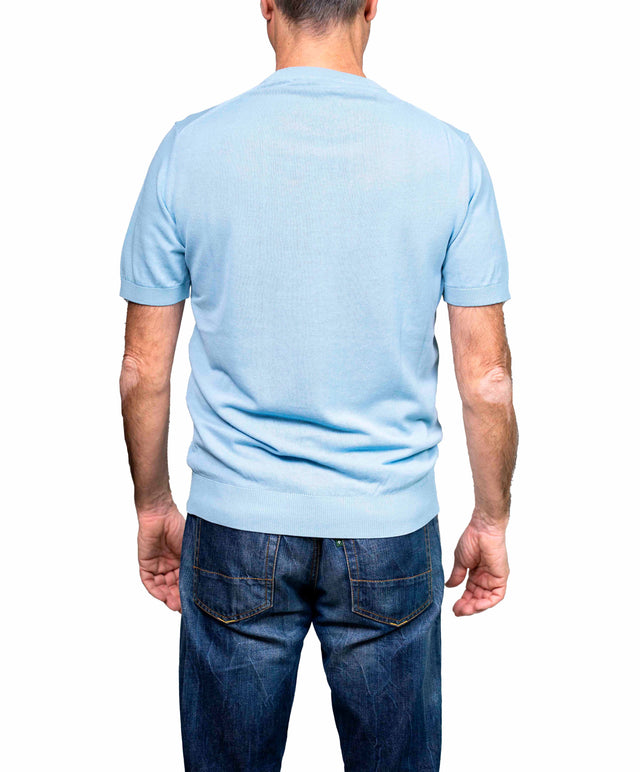 40WEFT T-shirt Crepe azzurro