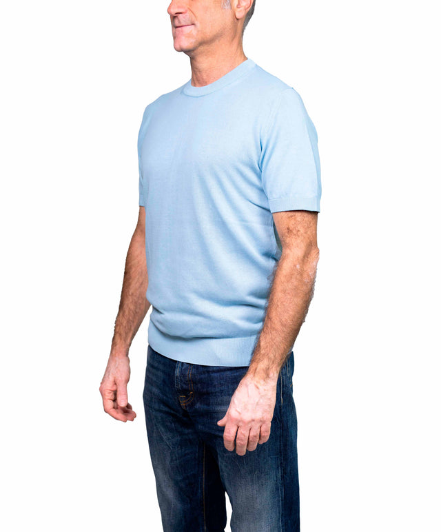 40WEFT T-shirt Crepe azzurro
