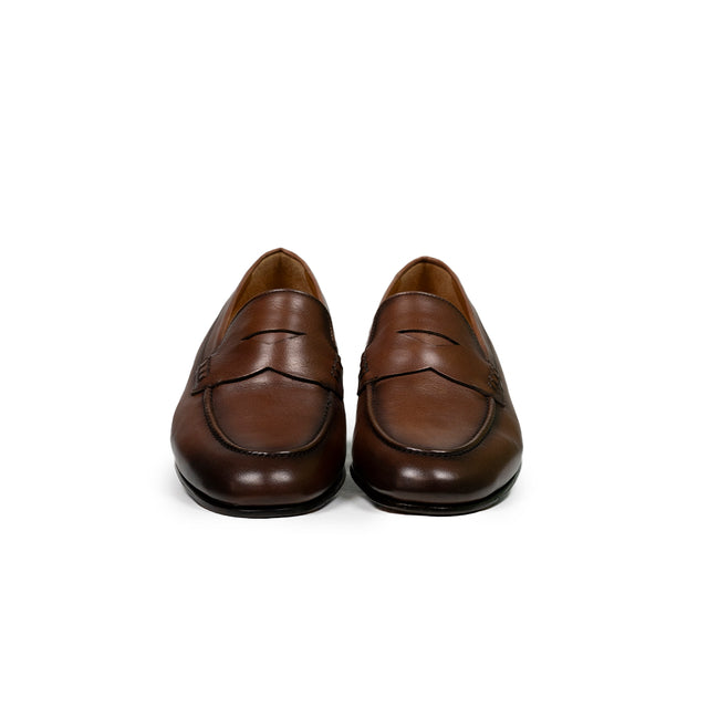 Scarpe Calce - pelle wash mascherina marrone chiaro tabacco