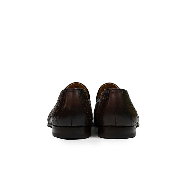 Scarpe Calce - pelle intreccio senza mascherina color marrone