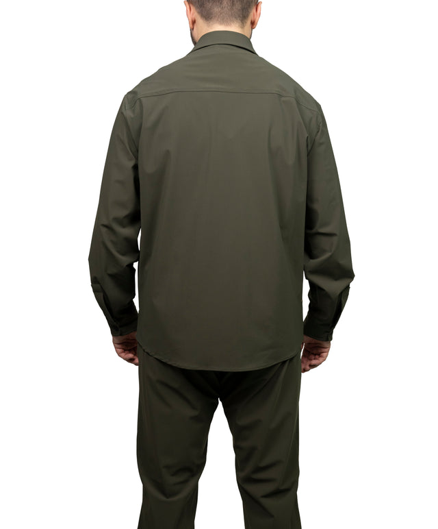 Giacca cruna overshirt tecno Osaka verde militare