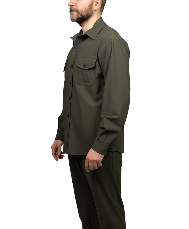 Giacca cruna overshirt tecno Osaka verde militare