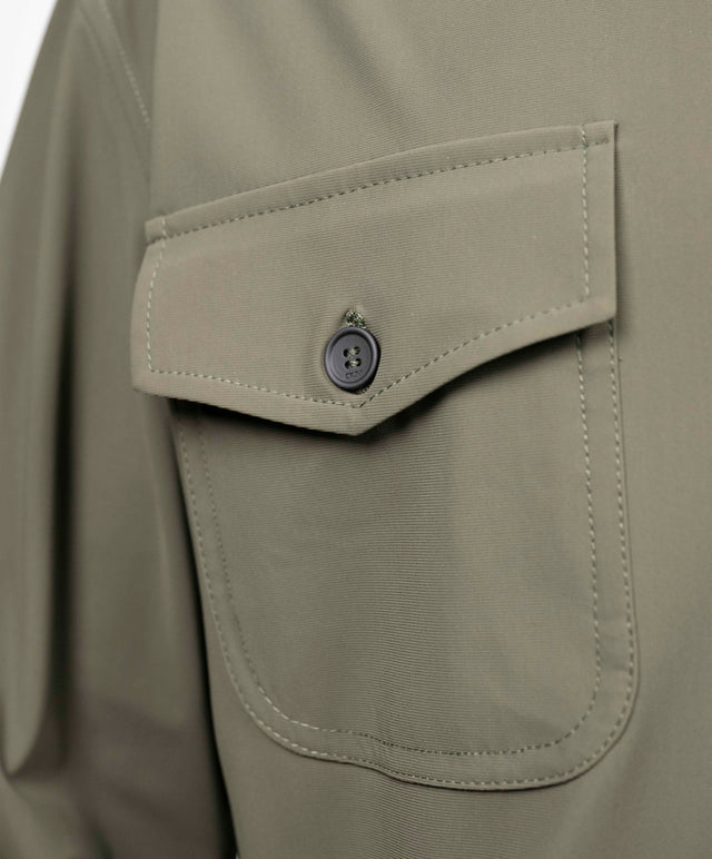 Giacca cruna overshirt tecno Osaka verde militare