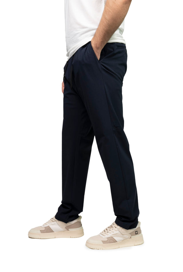 Pantaloni cruna - blu