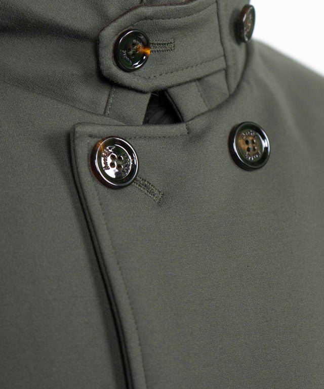 Giacca Moorer - doppio petto JERSEY - verde militare