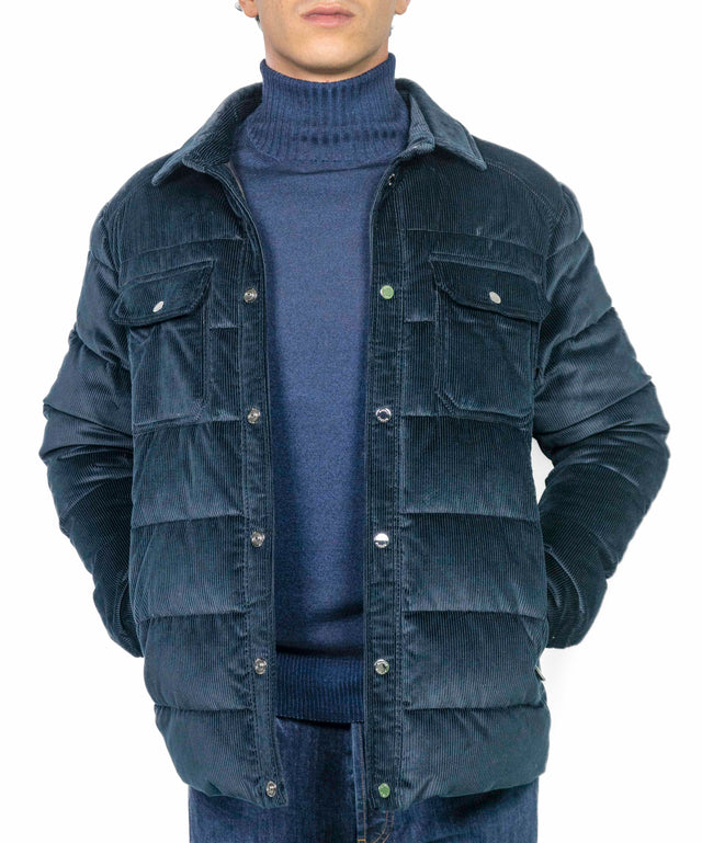Giacca Moorer - VETON-VH blu velluto