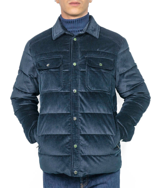 Giacca Moorer - VETON-VH blu velluto