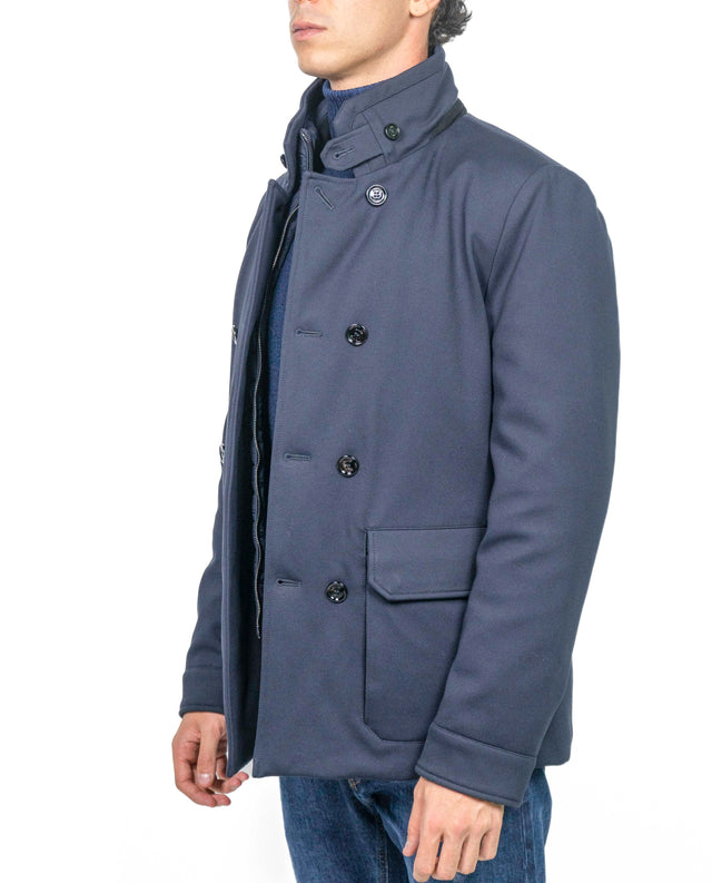 Giacca Moorer - DOPPIO PETTO JERSEY BLU