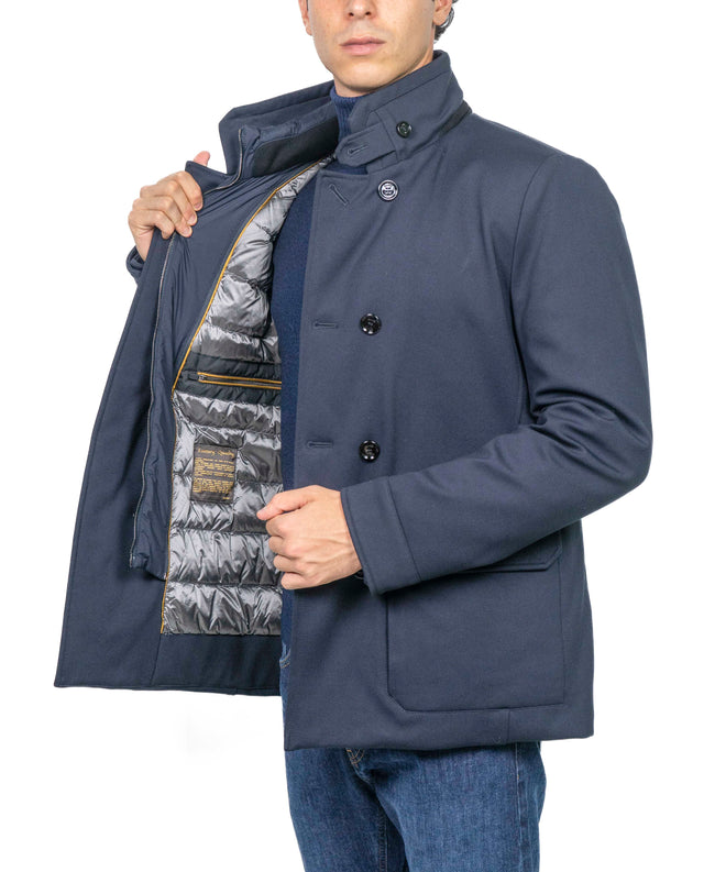 Giacca Moorer - DOPPIO PETTO JERSEY BLU