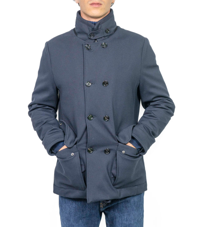 Giacca Moorer - DOPPIO PETTO JERSEY BLU