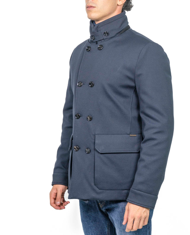 Giacca Moorer - DOPPIO PETTO JERSEY BLU