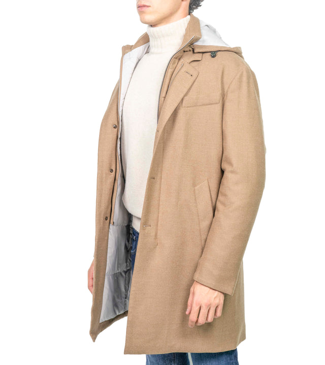 Giacca Montecore - CAPPOTTINO LORO PIANA BEIGE CH.