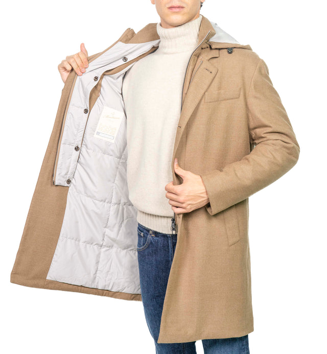 Giacca Montecore - CAPPOTTINO LORO PIANA BEIGE CH.