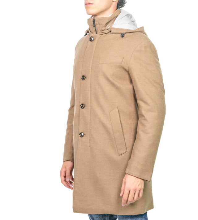 Giacca Montecore - CAPPOTTINO LORO PIANA BEIGE CH.