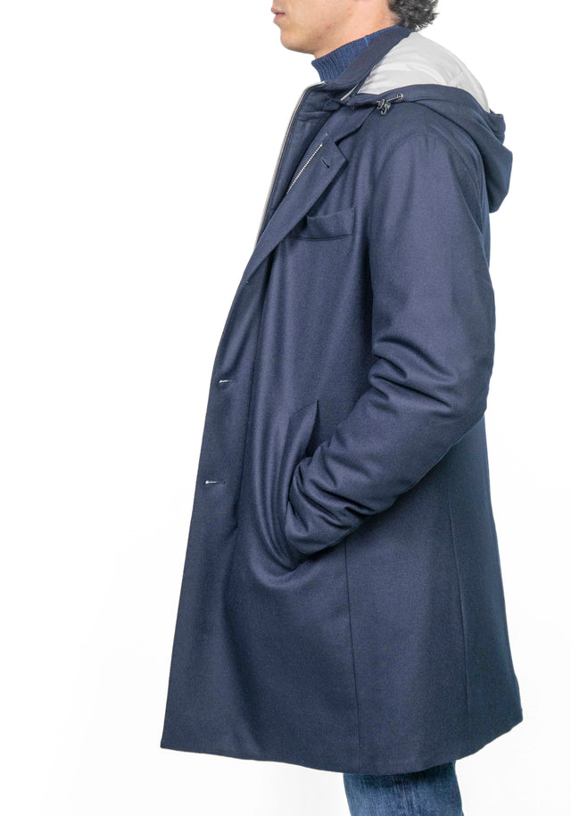 Giacca Montecore - CAPPOTTINO LORO PIANA BLU