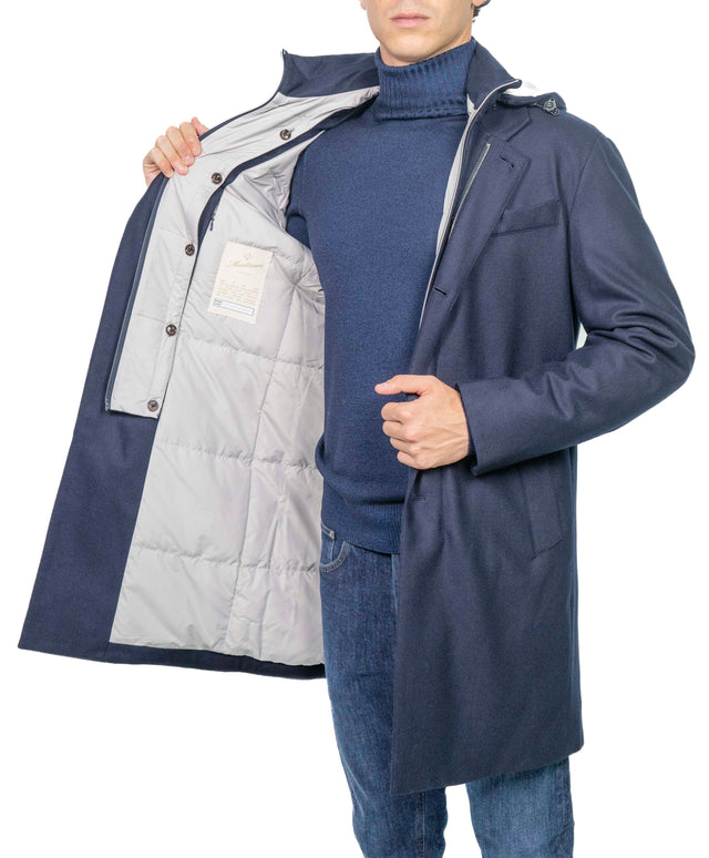 Giacca Montecore - CAPPOTTINO LORO PIANA BLU