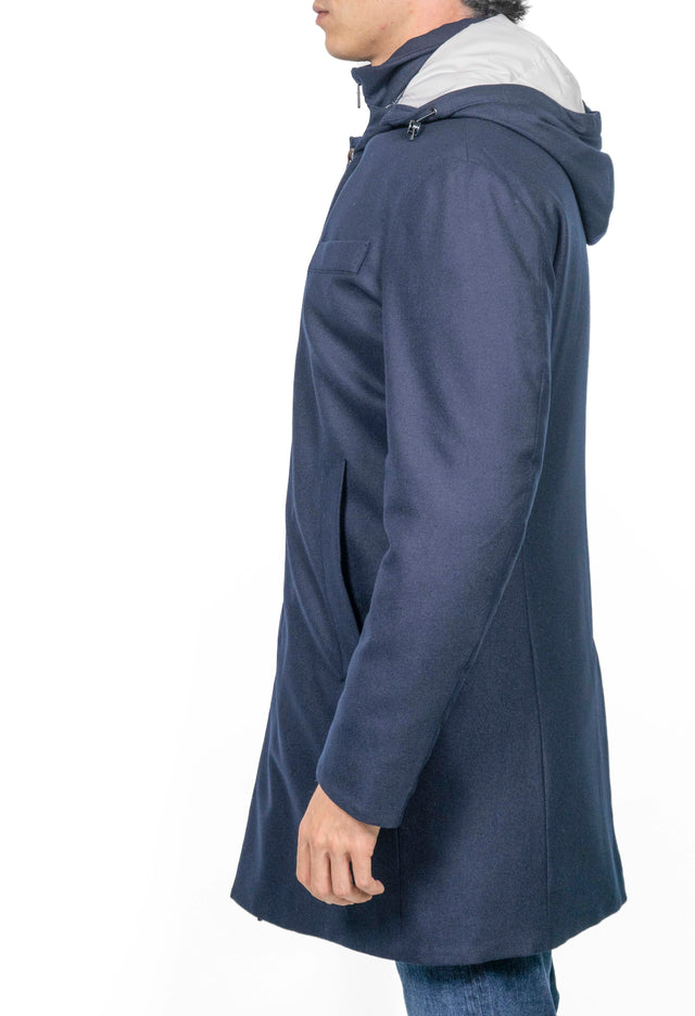 Giacca Montecore - CAPPOTTINO LORO PIANA BLU