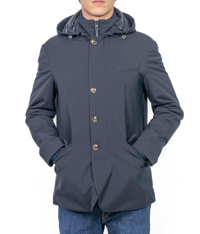 Giacca Montecore - BOMBER LORO PIANA BLU