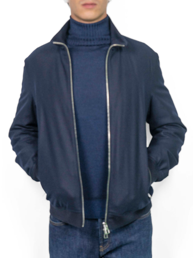 Giacca Montecore - BOMBER LORO PIANA BLU