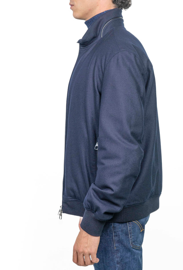Giacca Montecore - BOMBER LORO PIANA BLU
