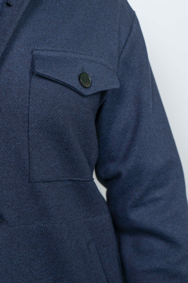 Giacca Harris Wharf London - CAMICIA TWILL BLU