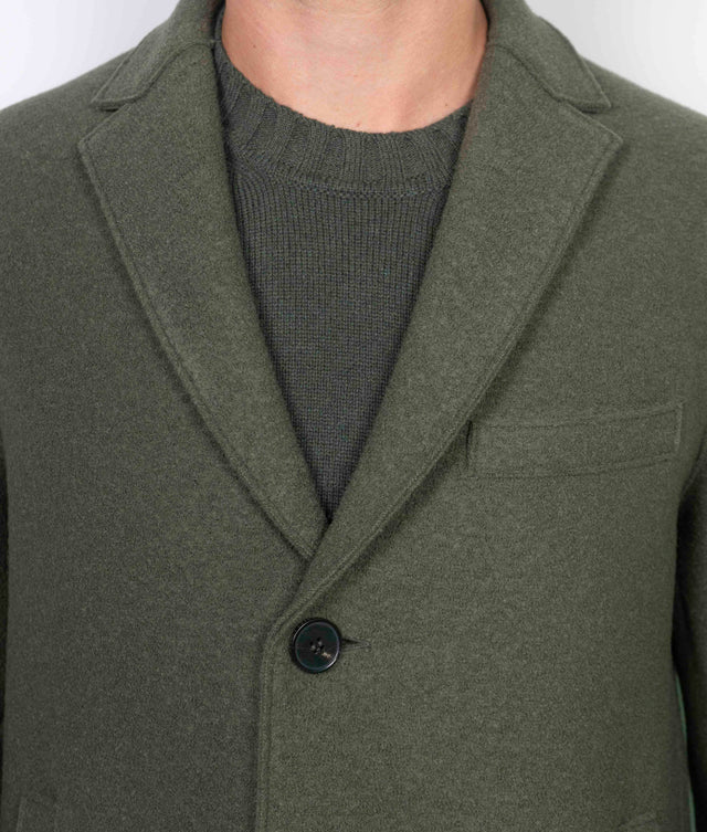 Giacca Harris Wharf London - MONO BOUCLE VERDE MILITARE