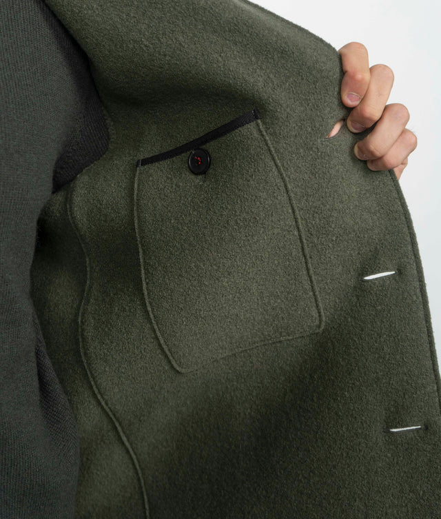 Giacca Harris Wharf London - MONO BOUCLE VERDE MILITARE