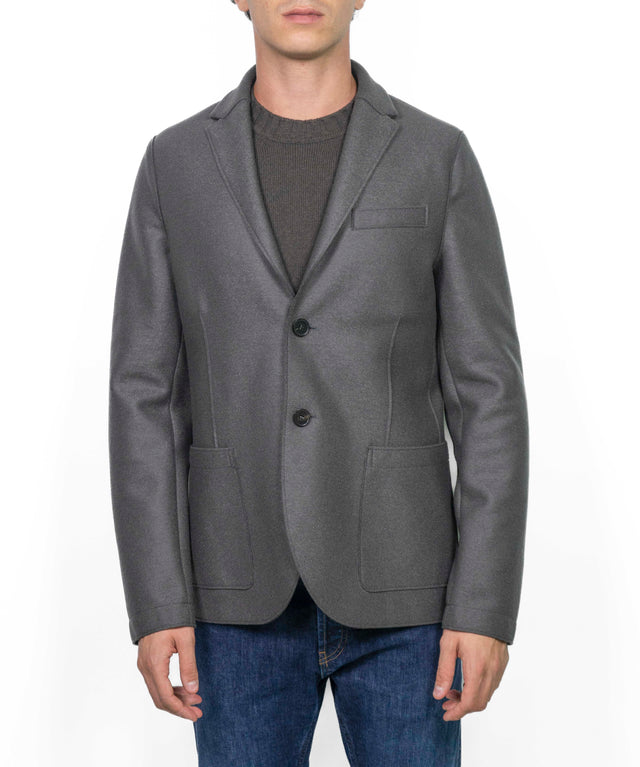 Giacca Harris Wharf London - MONO PRESSED WOOL TABACCO