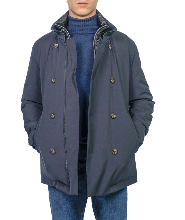 Giacca Montecore - PIUMINO DOPPIO PETTO BLU