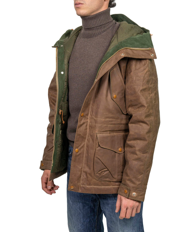 MANIFATTURA CECCARELLI FORLITALY - PARKA PARAFINATO MARRONE