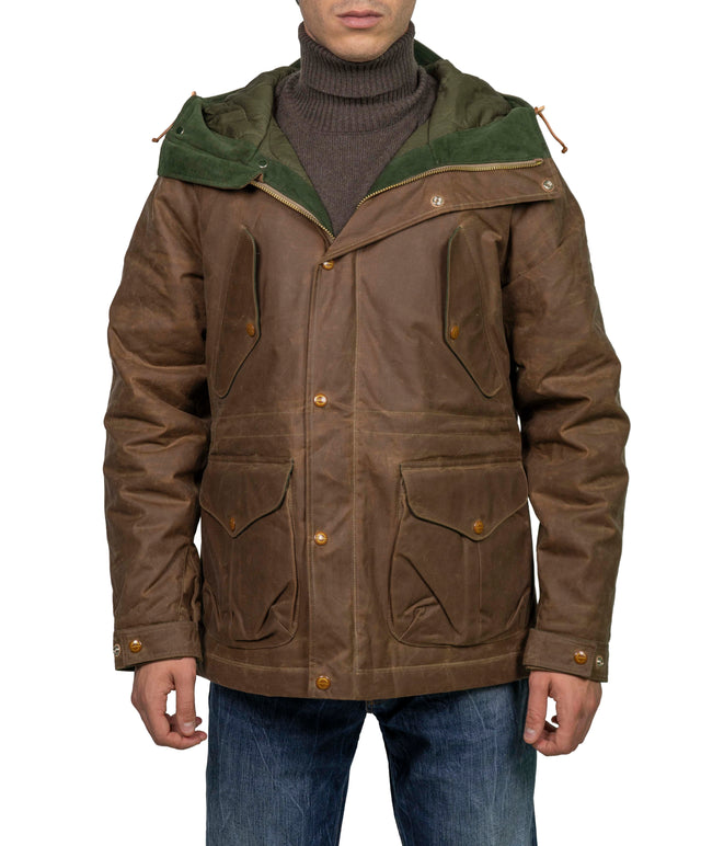 MANIFATTURA CECCARELLI FORLITALY - PARKA PARAFINATO MARRONE