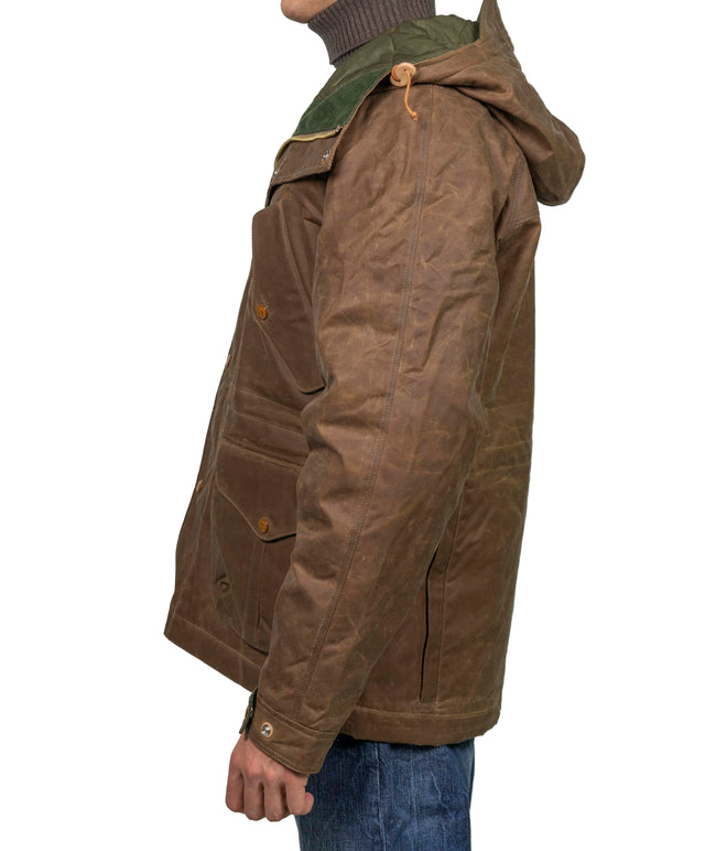 MANIFATTURA CECCARELLI FORLITALY - PARKA PARAFINATO MARRONE