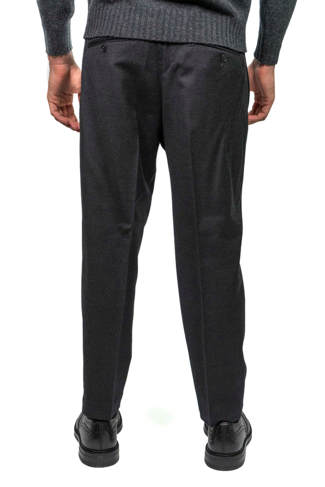 PANTALONE BRIGLIA 1949 RACCONTA LA SARTORIA Flanellina pettinata Grigio scuro