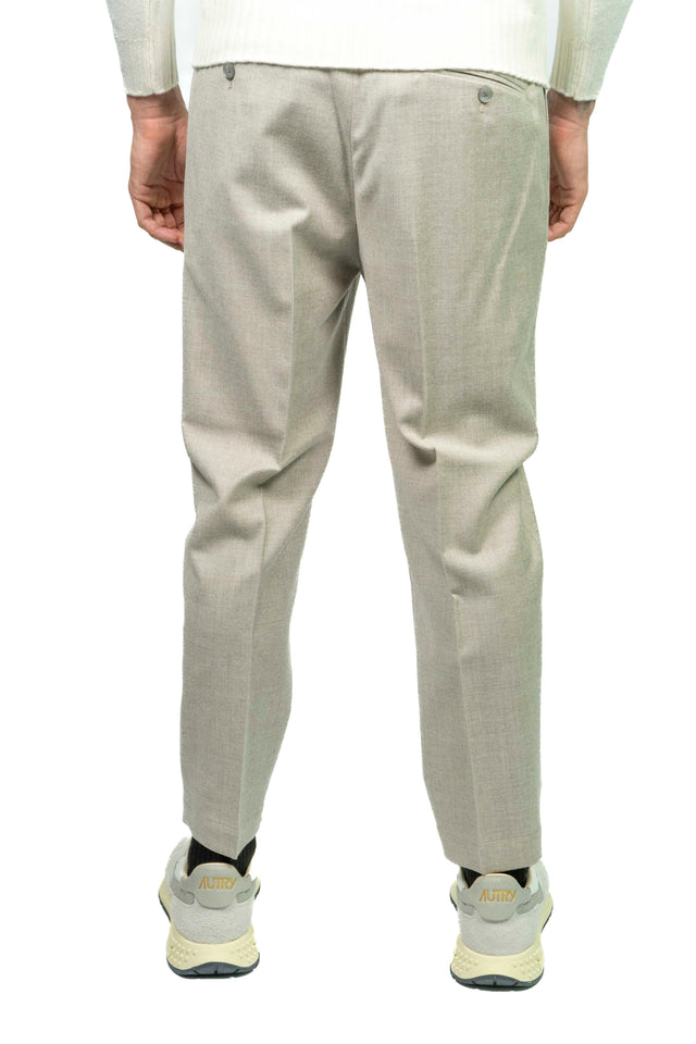 PANTALONE BRIGLIA 1949 RACCONTA LA SARTORIA - Flanellina Pettinata Ghiaccio